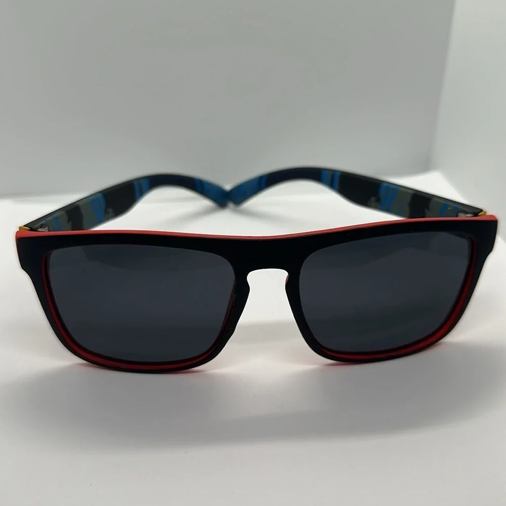 🔥NEW Polarized UV protection Sunglasses - Black & Red Sporty Style - unisex
